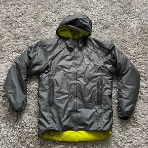 Arcteryx Jacket Nuclei AR Belay Windstopper Hoody Nylon Grey Sz Large *RARE*